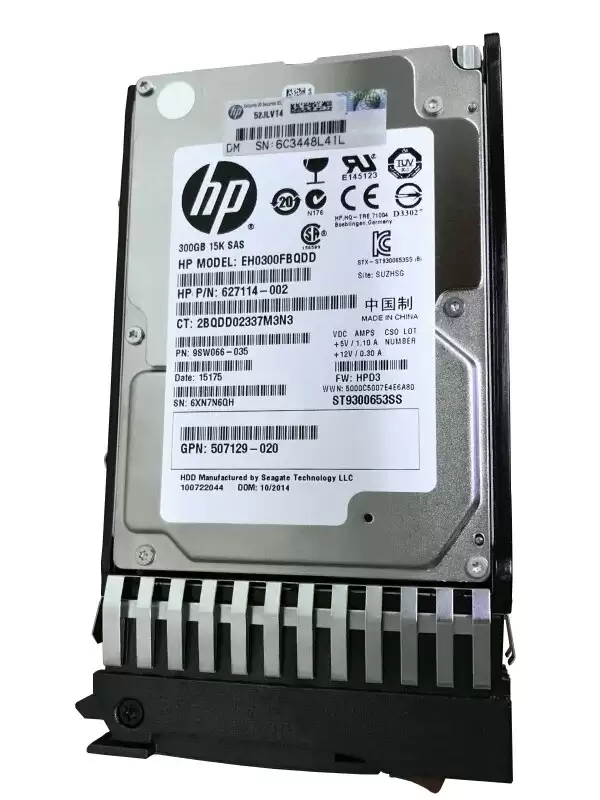 HPE 652611-S21 300GB SAS 6Gb/s Dual Port Hot Swap 15000RPM 2.5-inch Internal Hard Drive