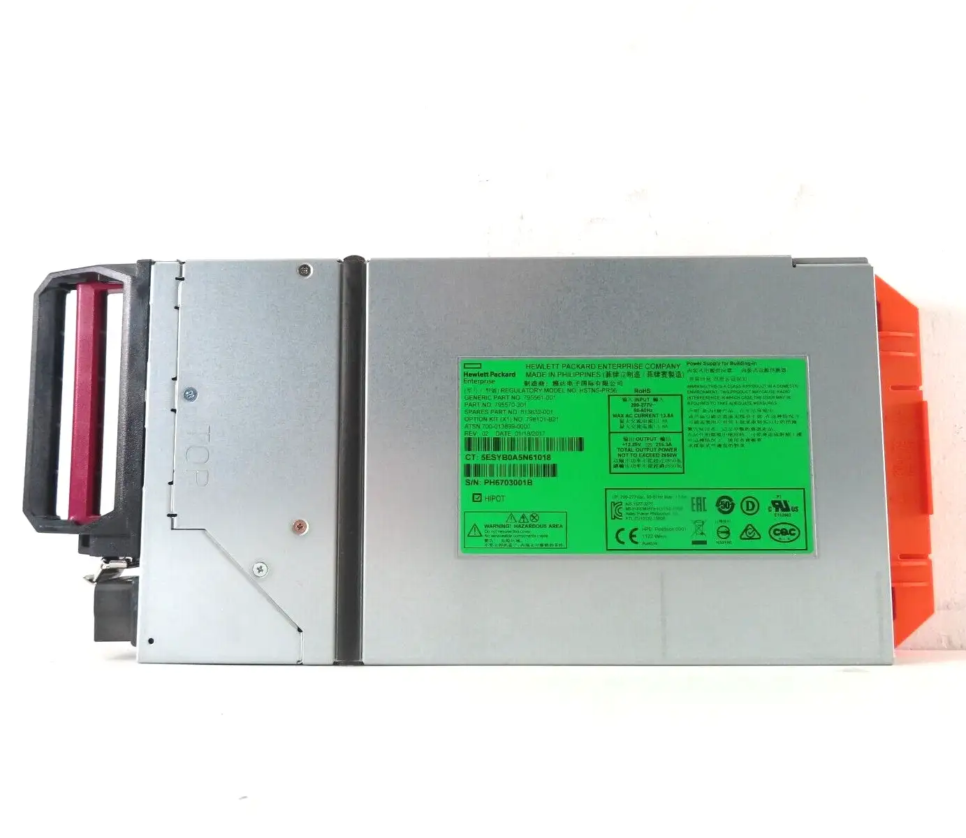 HPE 813832-001 2650-Watts Power Supply for Apollo 6000