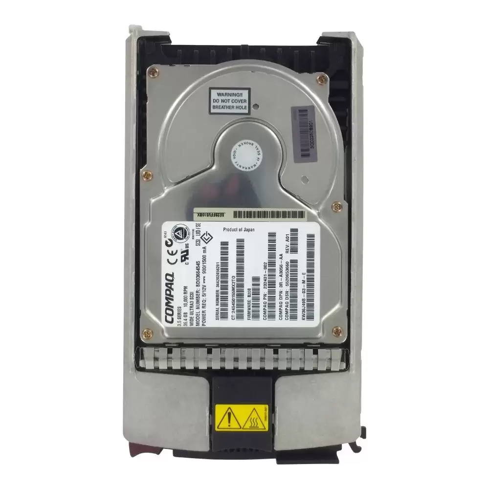 HPE 232431-002 36.4GB 10000RPM 80Pin W3 SCSI 3.5inch Internal Hard Drive with Tray