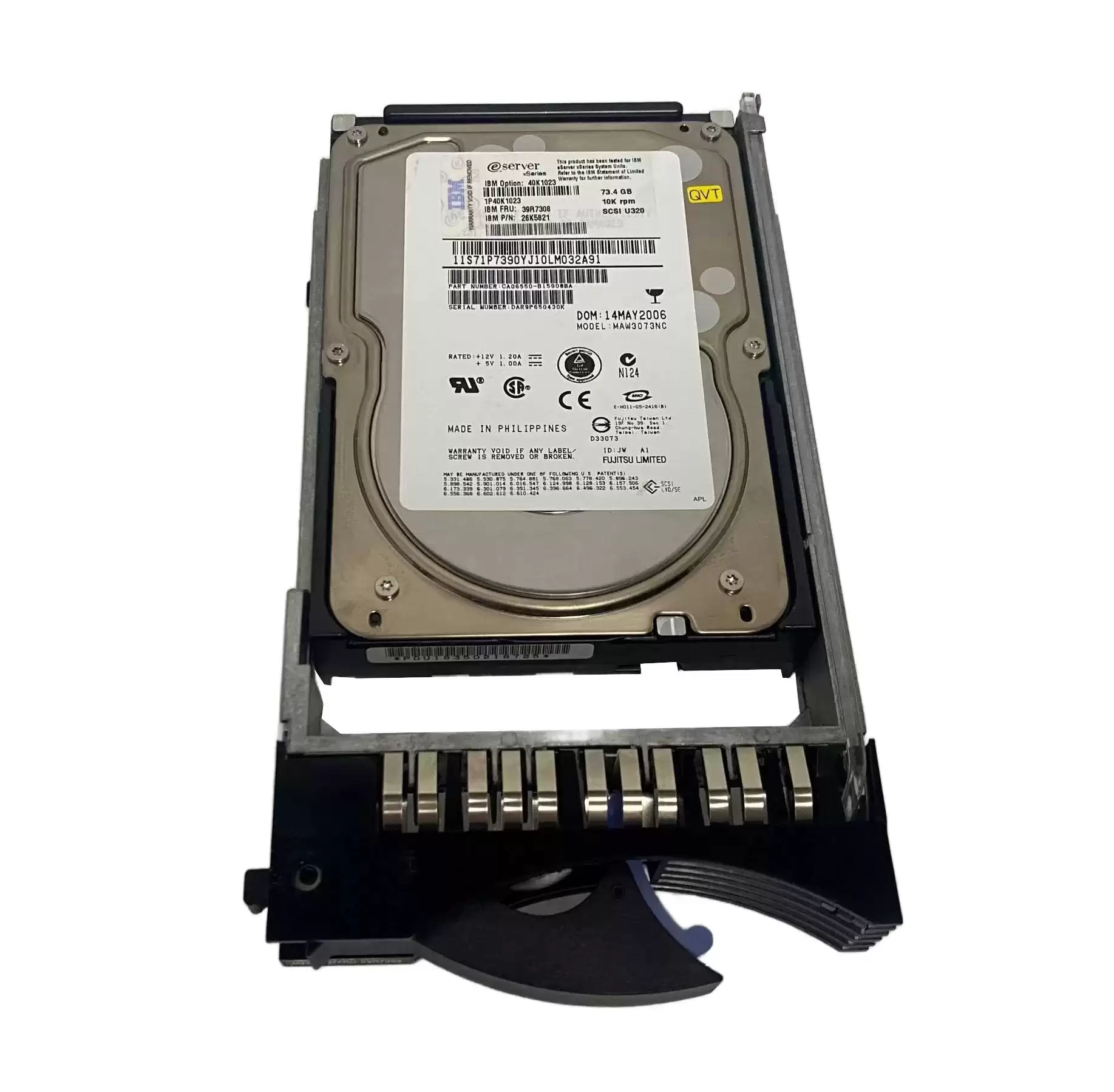 IBM 26K5821 Ultrastar 10K300 73.4GB Ultra-320 SCSI 80-Pin 10000RPM 8MB Cache 3.5-inch Internal Hard Drive