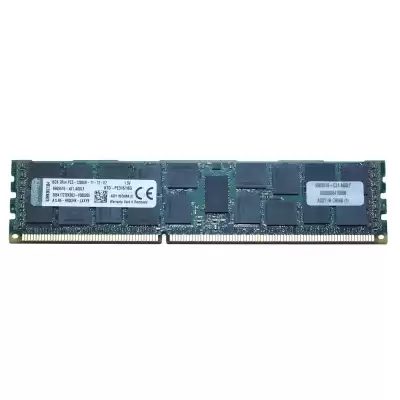 Kingston 16GB 1600MHz DDR3 PC3-12800 ECC Registered CL11 240-Pin DIMM 1.5 V Dual Rank X4 Memory Modu