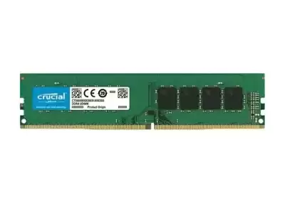 Crucial 16GB 2666MHz DDR4 PC4-21300 ECC Unbuffered CL19 288-Pin DIMM 1.2V Dual Rank X8 Memory Module