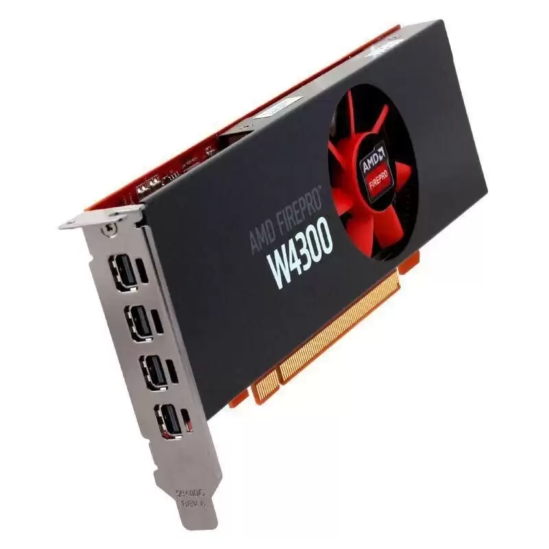 HPE 849051-001 AMD FirePro W4300 4GB GDDR5 Single-Slot 4x mini-Graphics Card
