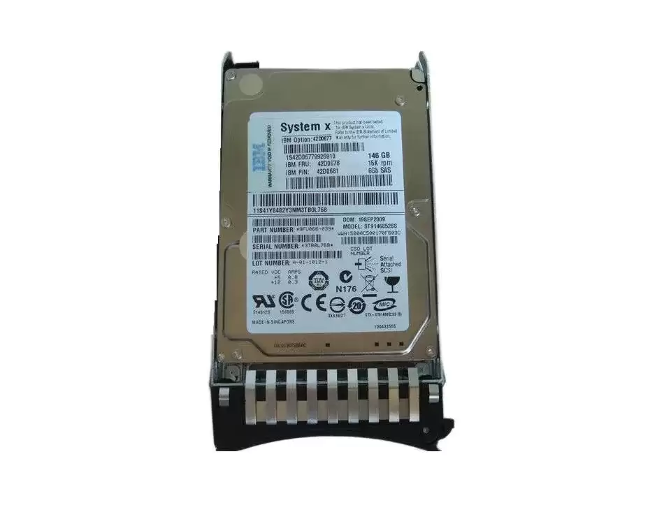 IBM 26K0678 146GB SAS 6Gb/s Hot Swap 15000RPM 2.5-inch Internal Hard Drive