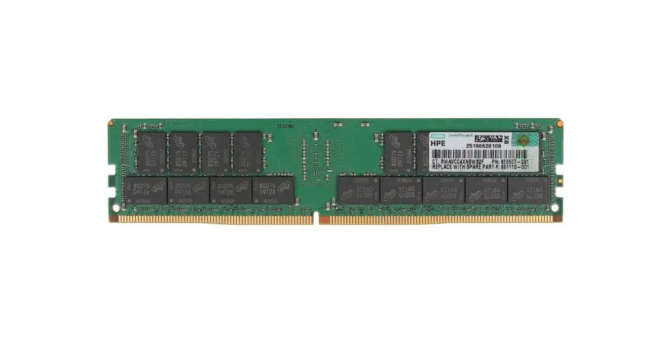HPE 861110-001 32GB 2400MHz DDR4 PC4-19200 CL17 DIMM 1.2V Dual Rank Memory Module