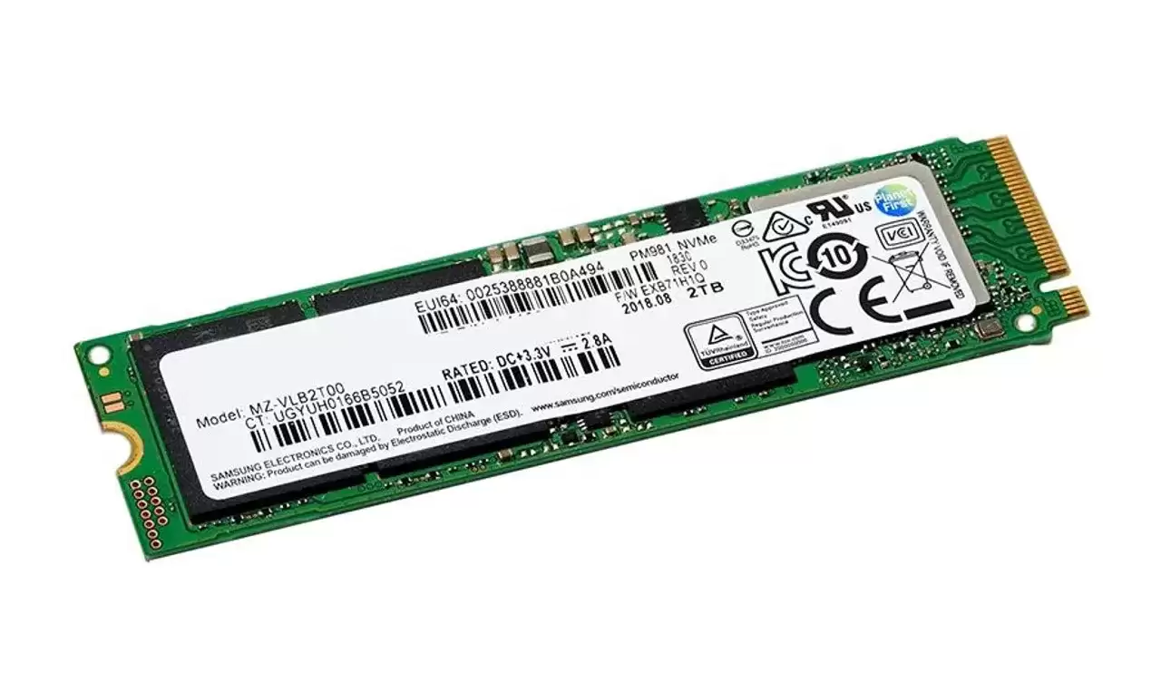 Samsung MZ-VLB2T00 PM981 2TB PCI-Express 3.0 x4 3D NAND MLC M.2 2280 Solid State Drive