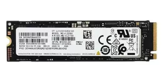 Samsung MZVL2256HCHQ-00B00 PM9A1 256GB PCI-Express 4.0 x4 2D NAND TLC M.2 2280 Solid State Drive