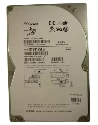 Seagate Barracuda 18LP 9GB 7200RPM 1MB Cache Ultra2 Wide SCSI 68-Pin 3.5-inch Hard Disk Drive ST3917