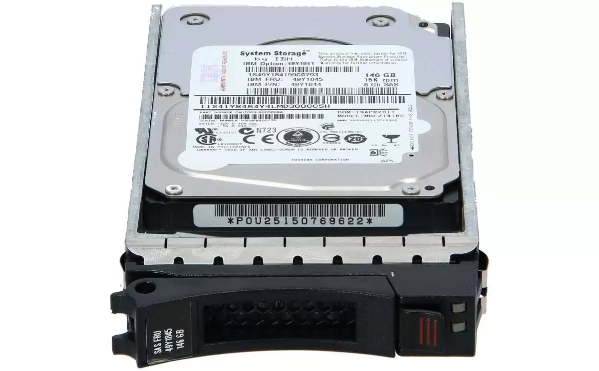 IBM 49Y1844 146GB SAS 6Gb/s 15000RPM 16MB Cache 2.5-inch Internal Hard Drive