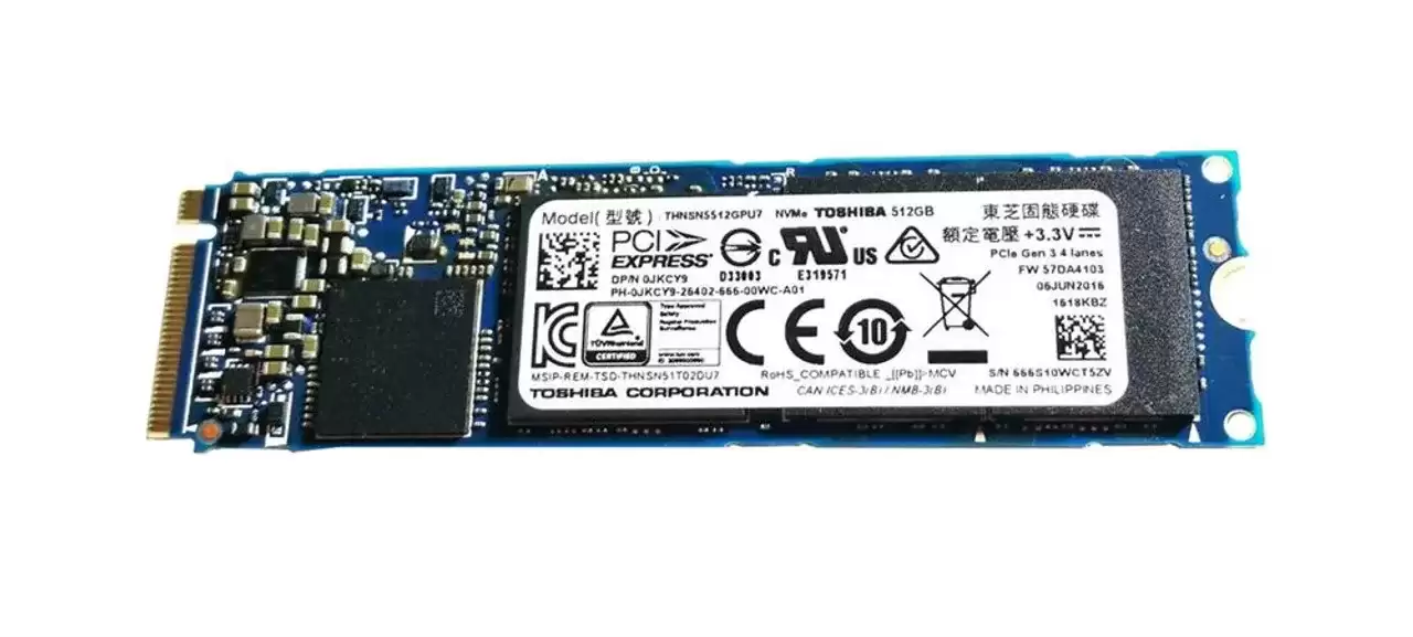 Toshiba THNSN5512GPU7 XG3 512GB PCI-Express 3.1 x4 2D NAND MLC M.2 2280 Solid State Drive
