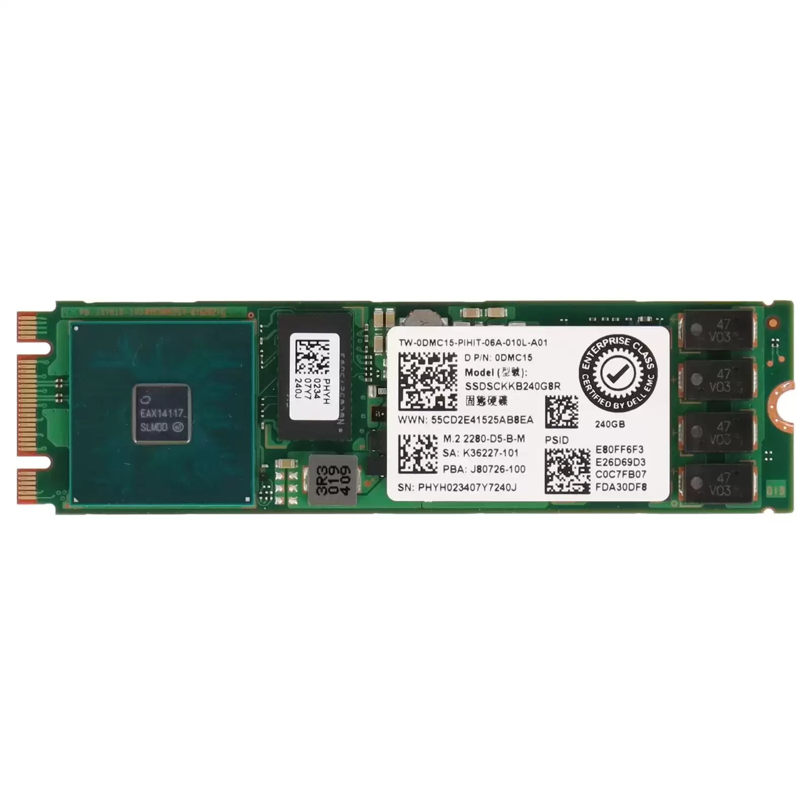 Dell 0DMC15 240GB SATA 6Gb/s Hot Swap Read Intensive TLC M.2 2280 Solid State Drive
