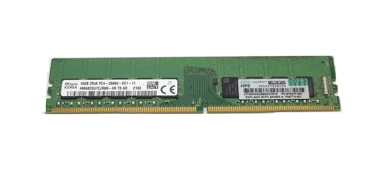 HPE 879507-B21 16GB 2666MHz DDR4 PC4-21300 CL19 DIMM 1.2V Dual Rank Memory Module