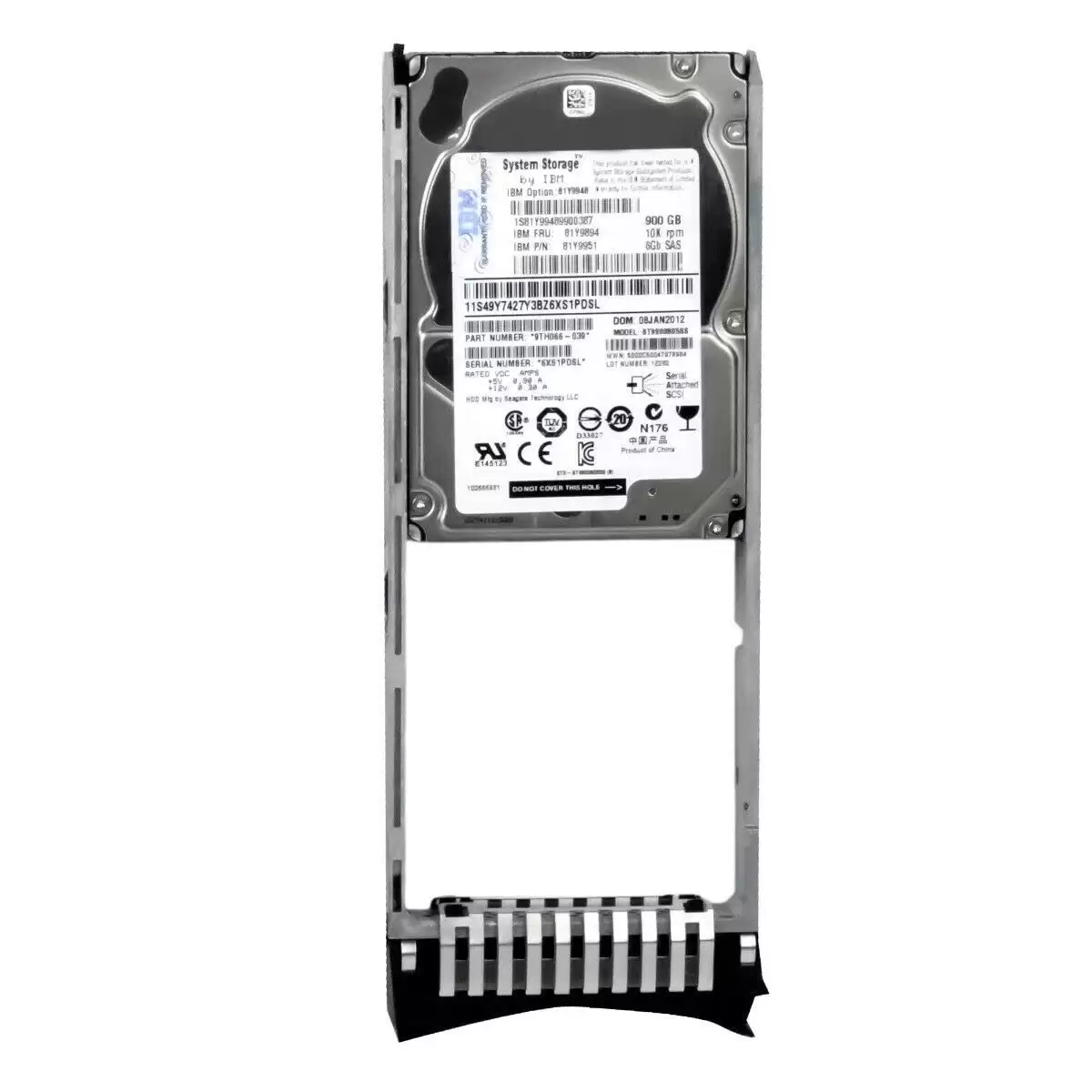 IBM 81Y9948 900GB SAS 6Gb/s Hot Swap 10000RPM 2.5-inch Internal Hard Drive