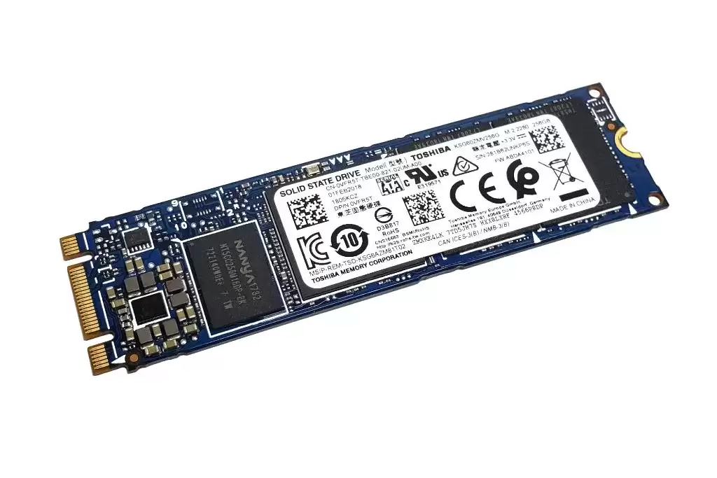 Toshiba KSG60ZMV256G SG6 Client 256GB SATA 6Gb/s 3D NAND TLC M.2 2280 Solid State Drive
