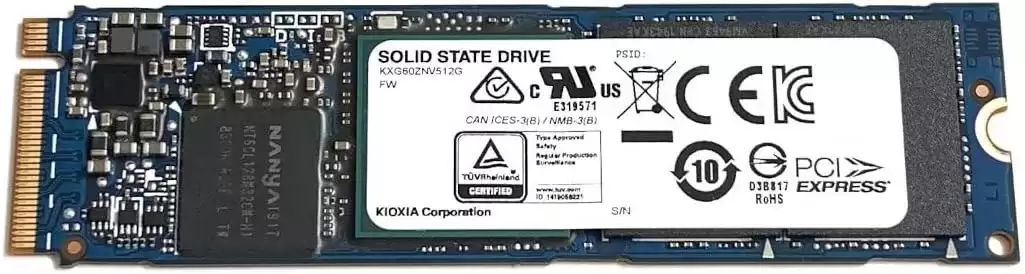 Toshiba KXG60ZNV512G XG6 Client 512GB PCI-Express 3.0 x4 NVME 3D NAND TLC M.2 2280 Solid State Drive