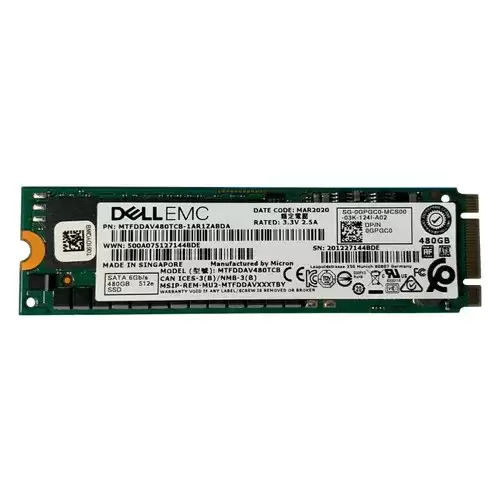 Dell 0GPGC0 480GB SATA 6Gb/s Read Intensive TLC 512e M.2 2280 Solid State Drive