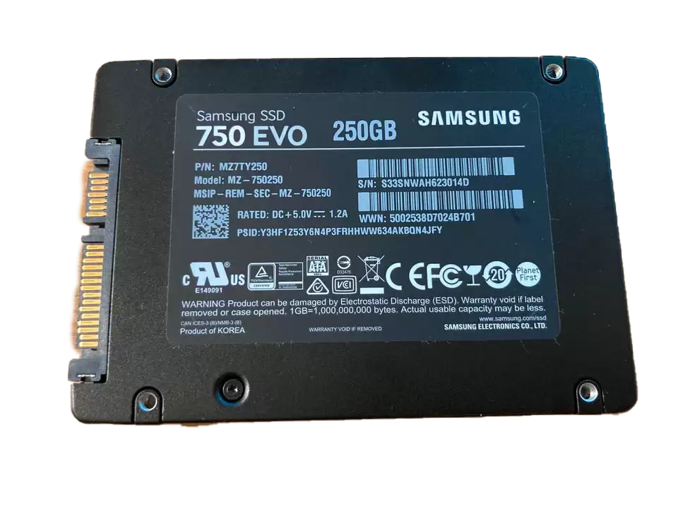Samsung MZ7TY250 750 Evo 250GB SATA 6Gb/s 2D NAND TLC AES-256 2.5-inch Solid State Drive