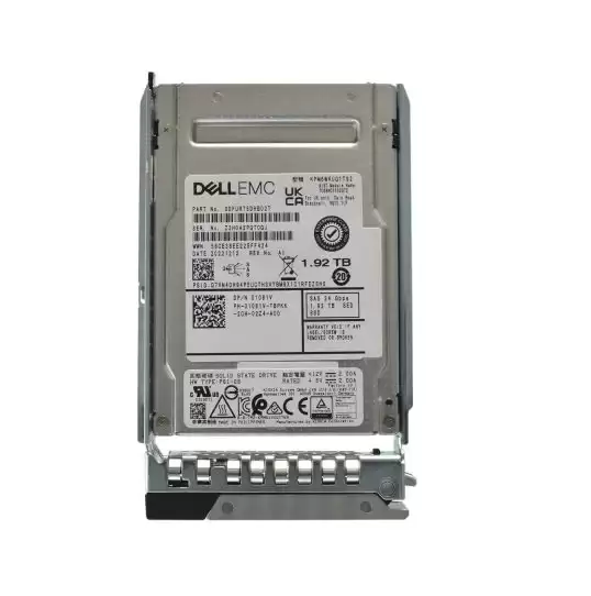 Dell 1081V 1.92TB SAS 24Gb/s Hot Swap Mixed Use TLC 2.5-inch Solid State Drive For PowerEdge G14