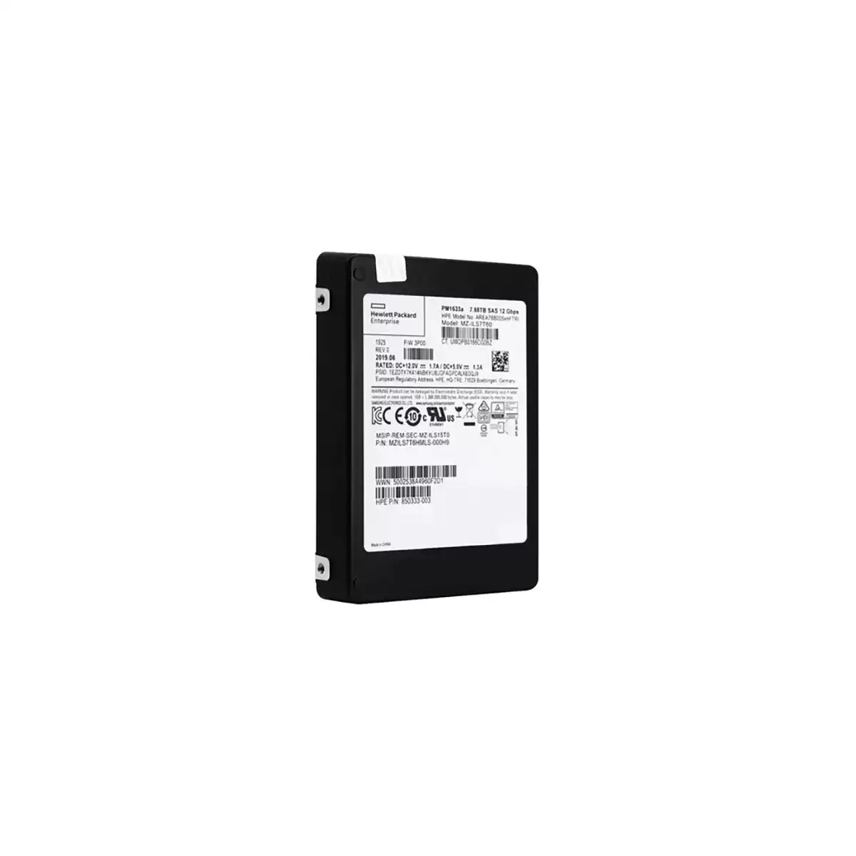 HPE 850333-003 7.68TB SAS 12Gb/s 2.5-inch Solid State Drive For 3PAR StoreServ 8000