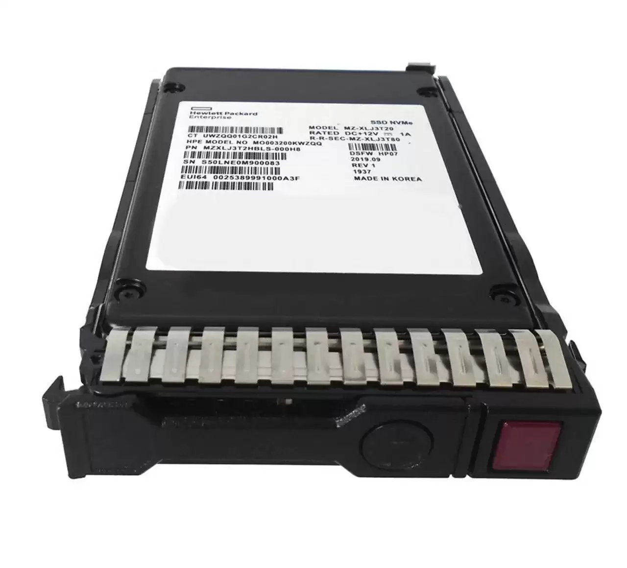 HPE P10592-002 3.2TB PCI-Express 3.0 x4 Hot Swap Mixed Use Digitally Signed U.2 Solid State Drive For ProLiant G9 and G10