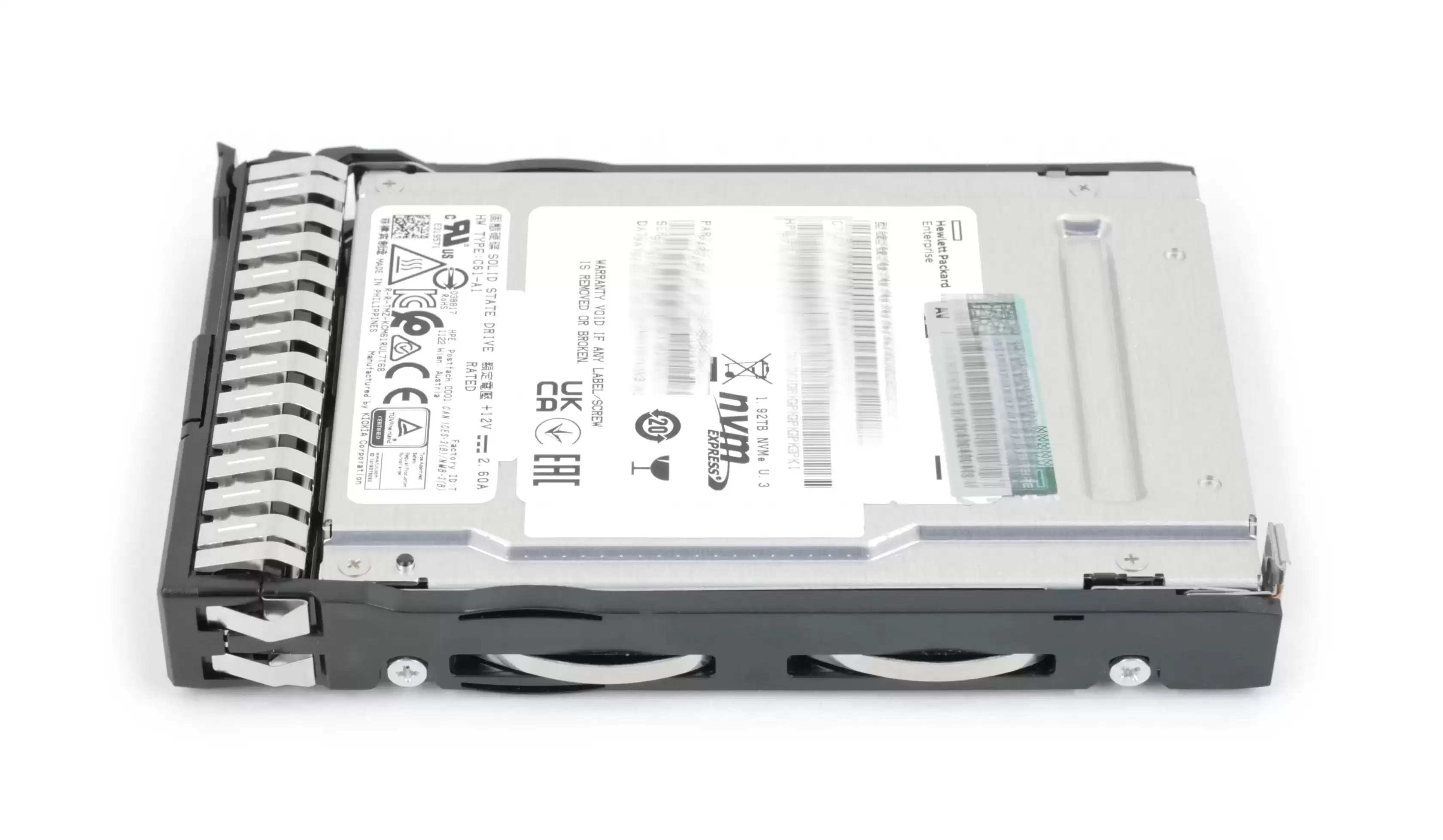 HPE P48128-001 1.92TB PCI-Express 4.0 x4 Hot Swap Mainstream PerFormance Read Intensive U.2 Solid State Drive For ProLiant G9 and G10