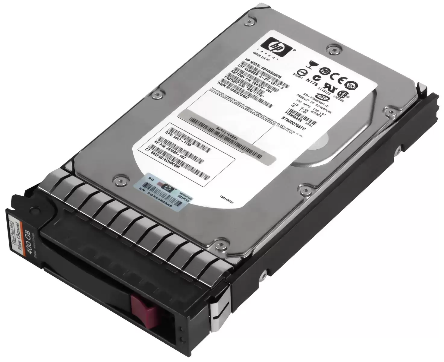 HPE 466277-001 400GB 10000RPM Fiber Channel Internal Hard Drive EVA M6412 Enclosure