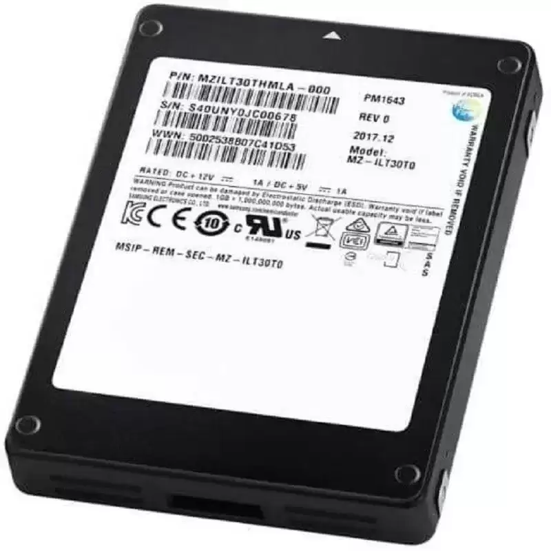 Samsung MZ-ILT6T4B PM1645a 6.4TB SAS 12Gb/s 2.5-inch Solid State Drive