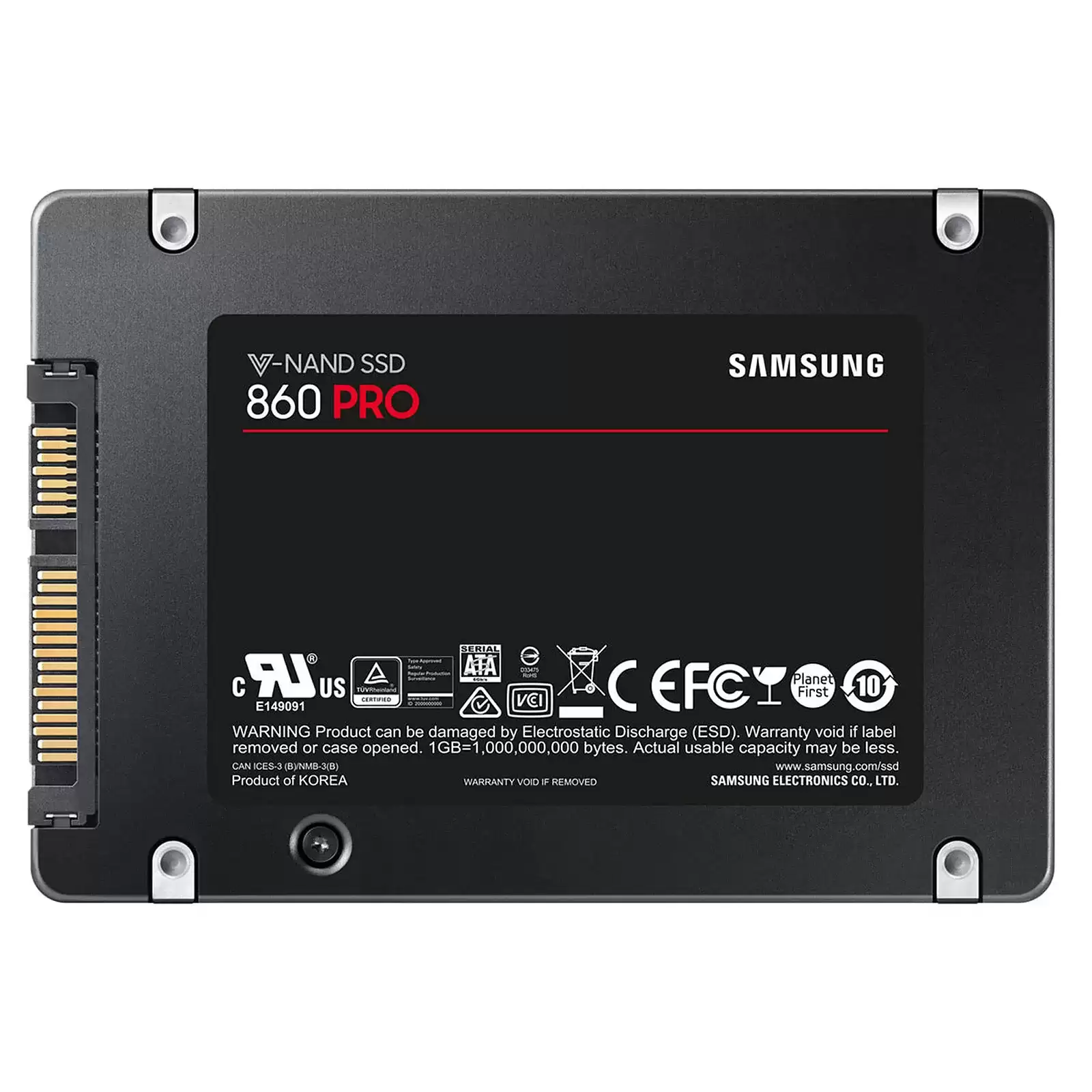 Samsung MZ7KH256HAHQ 860 Pro 256GB SATA 6Gb/s 3D NAND MLC AES-256 TCG Opal 2.0 2.5-inch Solid State Drive