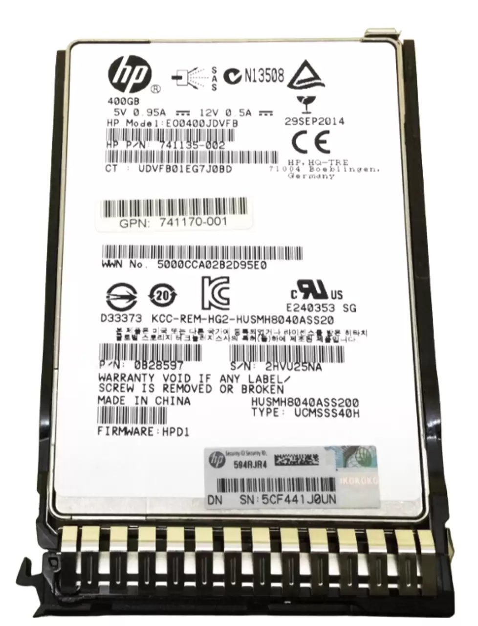 Hitachi HUSMM3240ASS204 Ultrastar DC SS300 400GB SAS 12Gb/s 3D NAND MLC 2.5-inch Solid State Drive