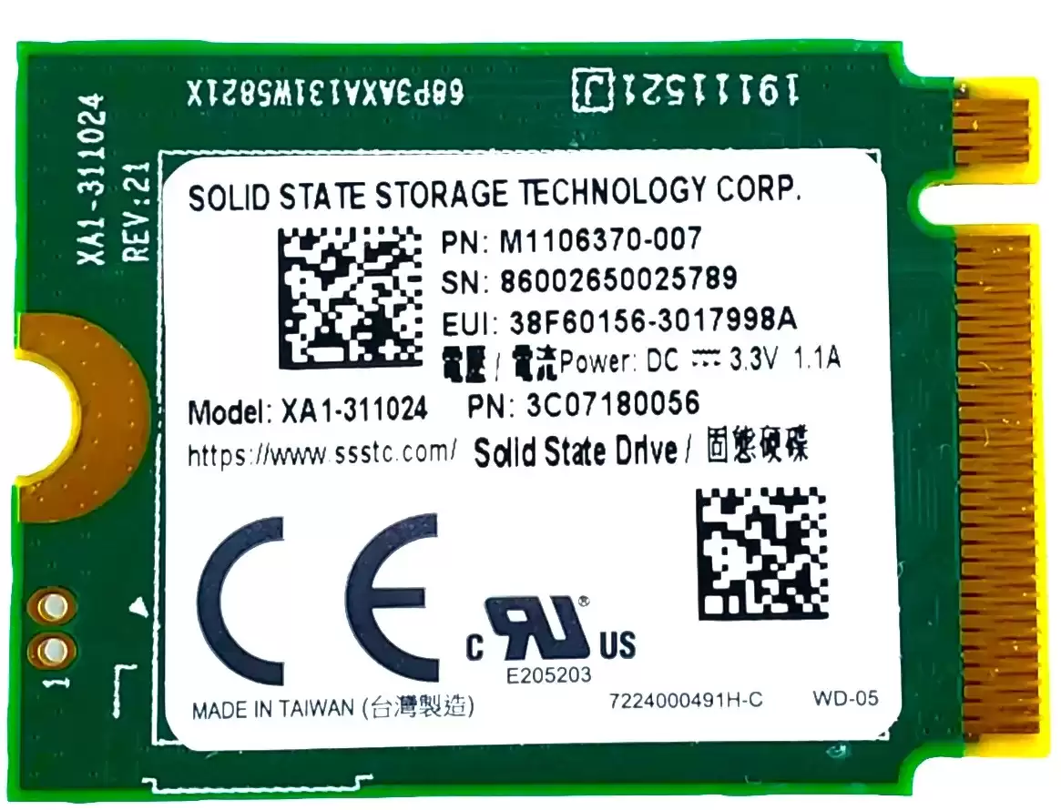Dell SNP112233P/1TB 1TB PCI-Express 3.0 x4 M.2 2230 Solid State Drive