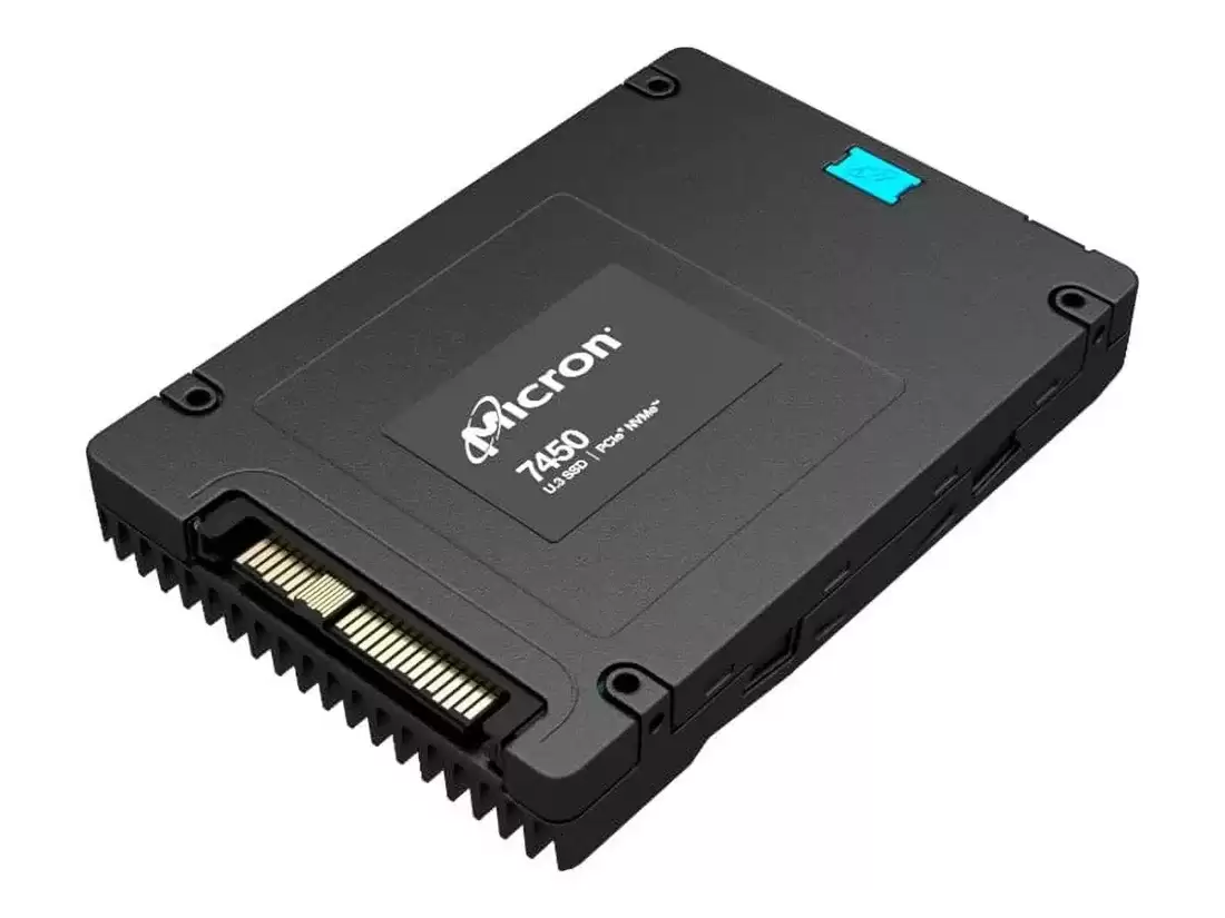 Micron MTFDKCC960TFR-1BC15ABYY R 7450 Pro 960GB PCI-Express 4.0 x4 Read Intensive 3D NAND TLC AES-256 TCG Opal 2.0 PLP 512n 2.5-inch Solid State Drive