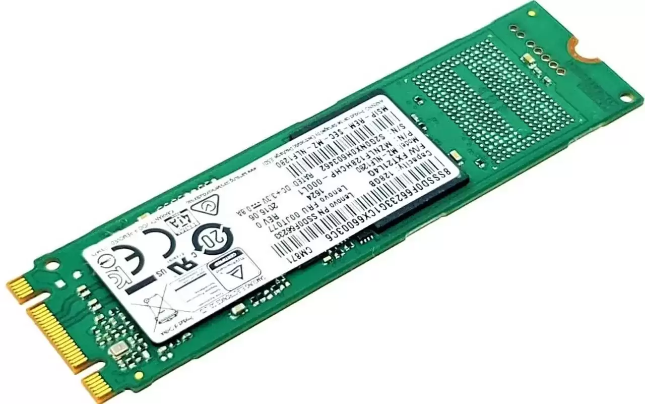 Samsung MZNTY128HDHP-000H1 CM871a 128GB SATA 6Gb/s TLC M.2 2280 Solid State Drive