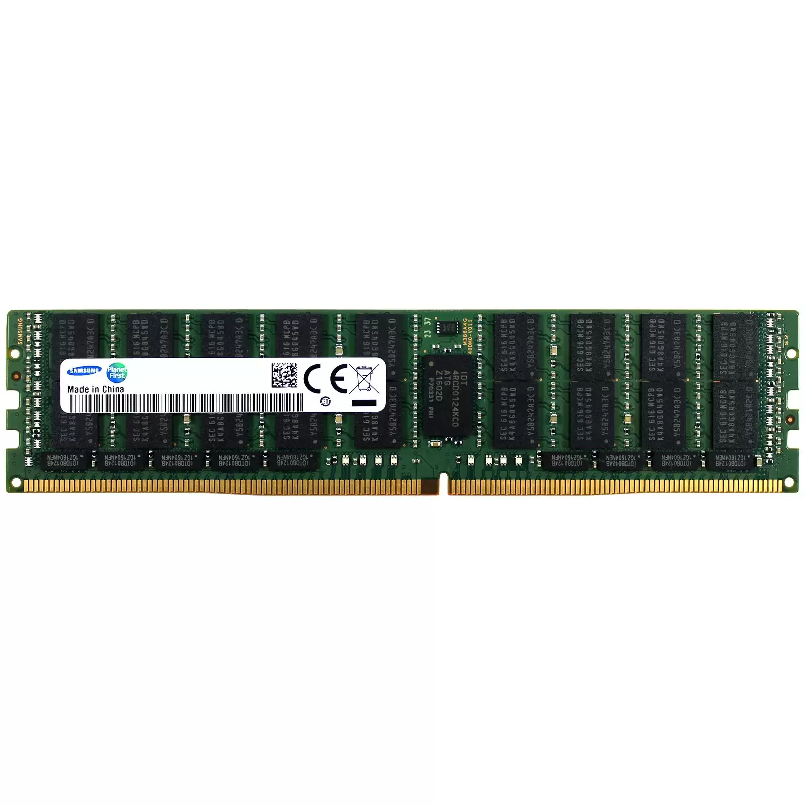 Samsung M386A8K40BM1-CPB0Q 64GB 2133MHz DDR4 PC4-17000 ECC Registered CL15 288-Pin DIMM 1.2V Quad Rank X4 Memory Module