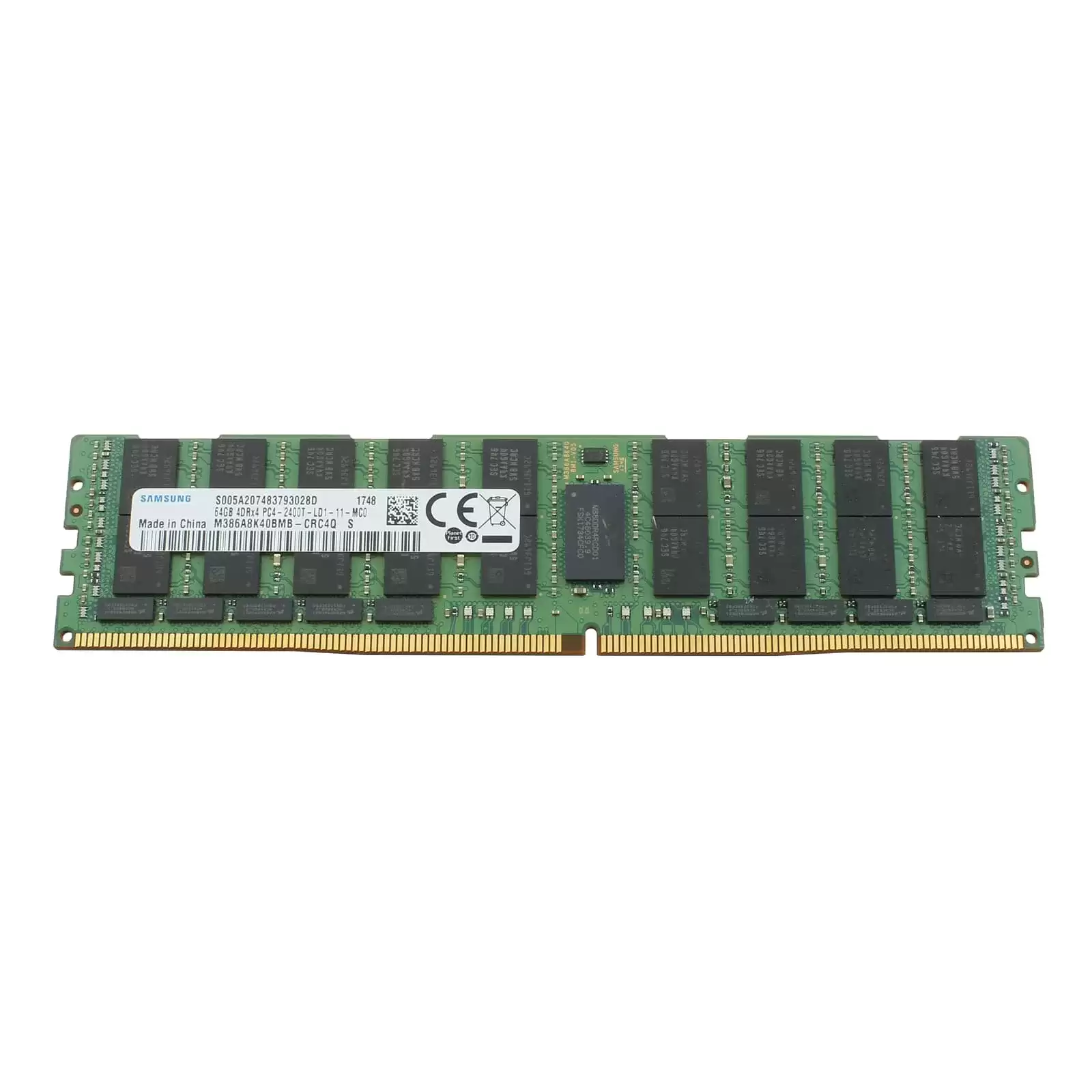 Samsung M378A4G43MB1-CTD 32GB 2666MHz DDR4 PC4-21300 ECC Registered CL19 288-Pin DIMM 1.2V Dual Rank Memory Module