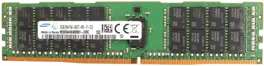 Samsung M393A4K40BB1-CRC 32GB 2400MHz DDR4 PC4-19200 ECC Registered CL17 288-Pin DIMM 1.2V Dual Rank X4 Memory Module