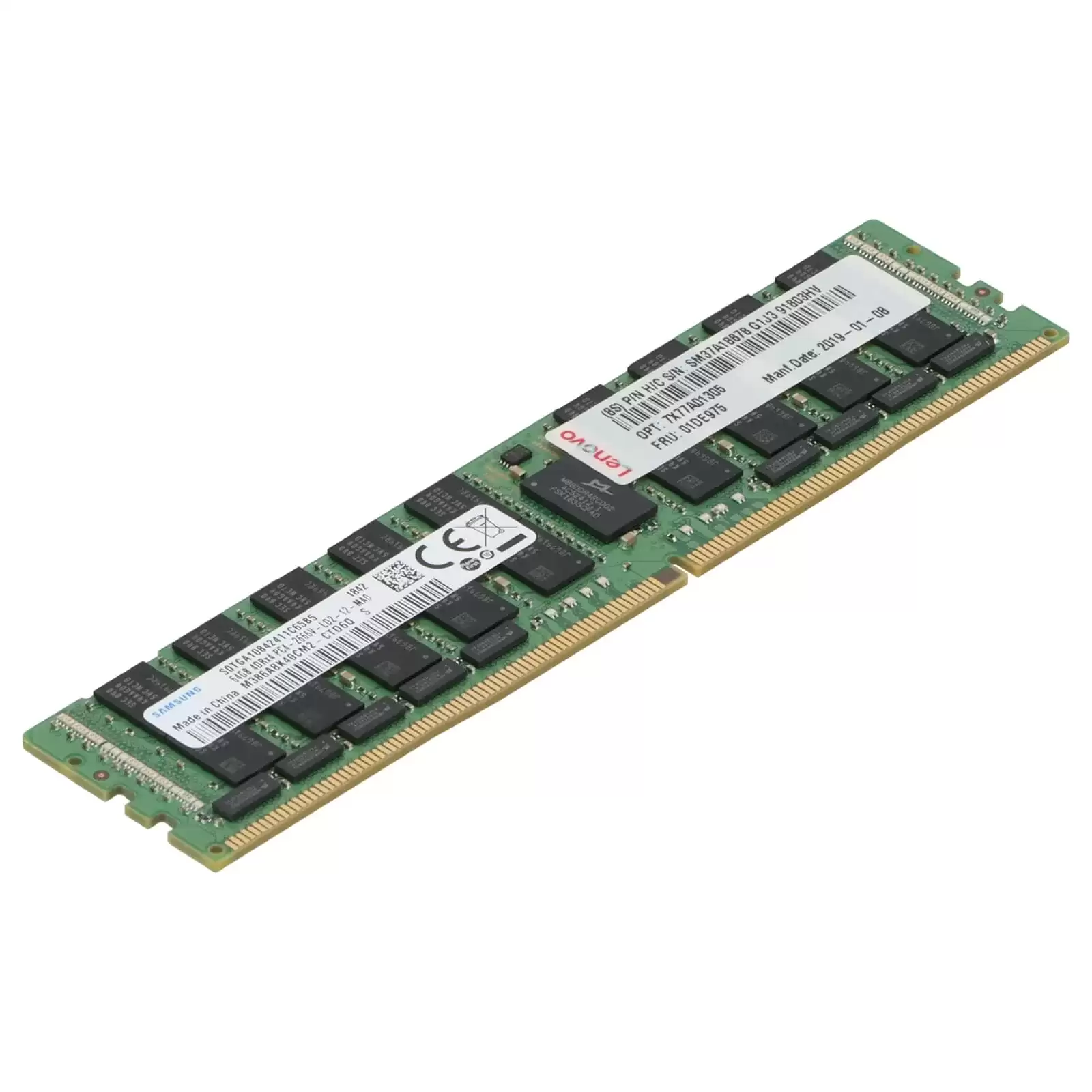 IBM 7X77A01305 64GB 2666MHz DDR4 PC4-21300 ECC Registered CL19 288-Pin DIMM 1.2V Quad Rank X4 Memory Module