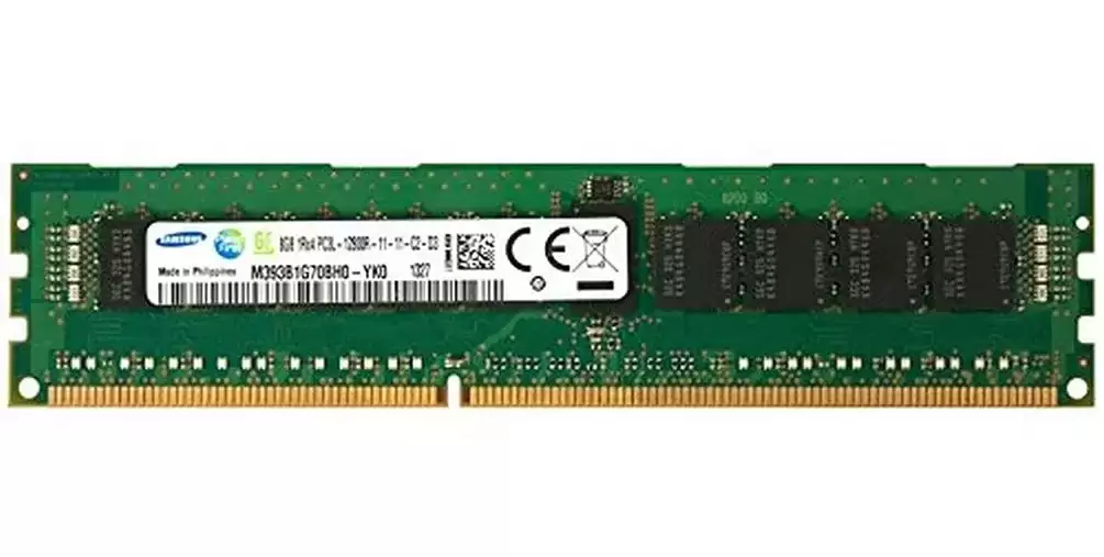Samsung M393B1G70BH0-YK0 4GB 1600MHz DDR3 PC3-12800 ECC Registered CL11 240-Pin DIMM 1.35V Single Rank X4 Memory Module