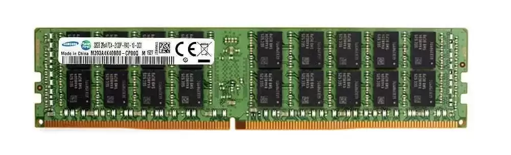 Samsung M393A4K40BB0-CPB0Q 32GB 2133MHz DDR4 PC4-17000 ECC Registered CL15 288-Pin DIMM 1.2V Dual Rank X4 Memory Module