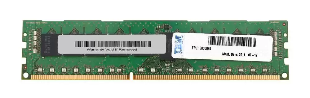 IBM 00D5046 8GB 1600MHz DDR3 PC3-12800 ECC Registered CL11 240-Pin DIMM 1.35V Dual Rank Memory Module