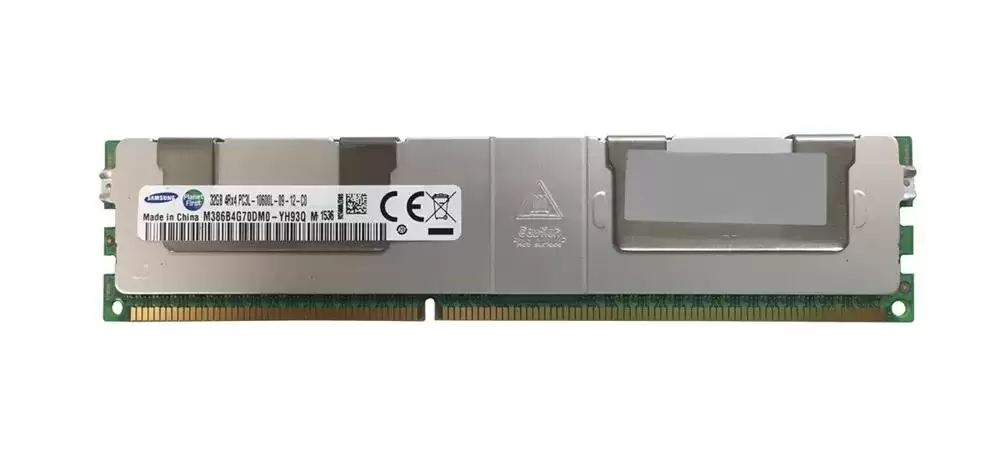 Samsung M386B4G70DM0-YH9 32GB 1333MHz DDR3 PC3-10600 ECC Registered CL9 240-Pin DIMM 1.35V Quad Rank X4 Memory Module