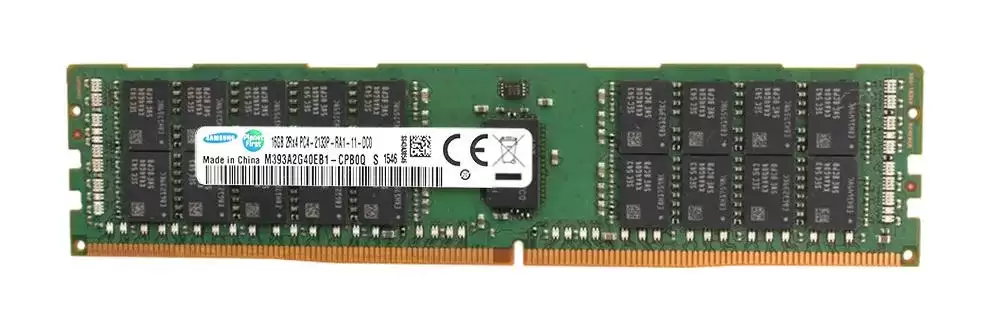 Samsung M393A2G40EB1-CPB0Q 16GB 2133MHz DDR4 PC4-17000 ECC Registered CL15 288-Pin DIMM 1.2V Dual Rank X4 Memory Module