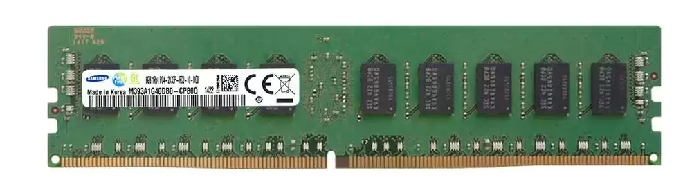 Samsung M393A1G40DB0-CPB0Q 8GB 2133MHz DDR4 PC4-17000 ECC Registered CL15 288-Pin DIMM 1.2V Single Rank Memory Module