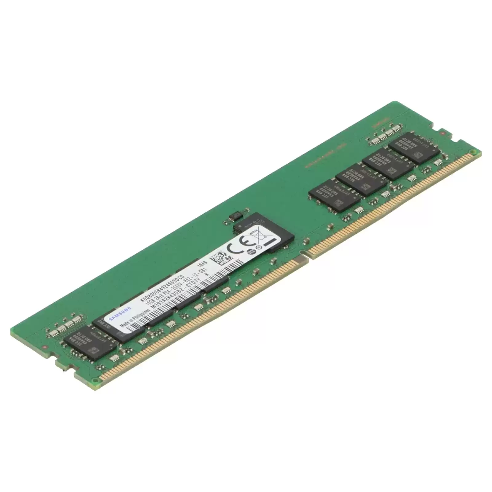 Samsung M393A2K43DB2-CTD 16GB 2666MHz DDR4 PC4-21300 ECC Registered CL19 288-Pin DIMM 1.2V Dual Rank X8 Memory Module