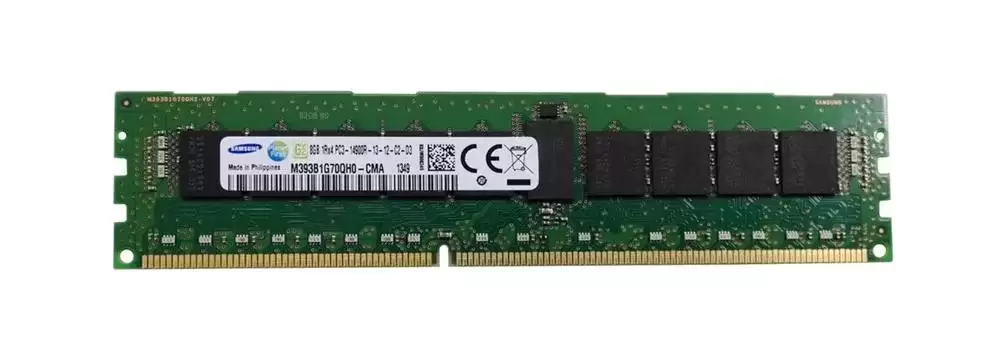 Samsung M393B1G70QH0-CMA 8GB 1866MHz DDR3 PC3-14900 ECC Registered CL13 240-Pin DIMM 1.35V Single Rank X4 Memory Module