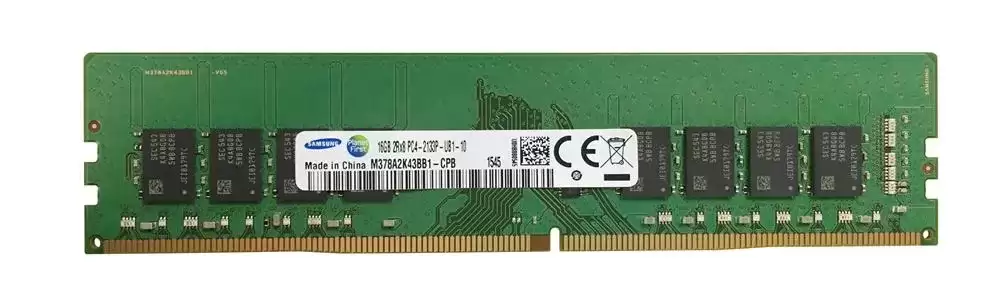 Samsung M378A2K43BB1-CPB 16GB 2133MHz DDR4 PC4-17000 ECC Registered CL15 288-Pin DIMM 1.2V Dual Rank X8 Memory Module