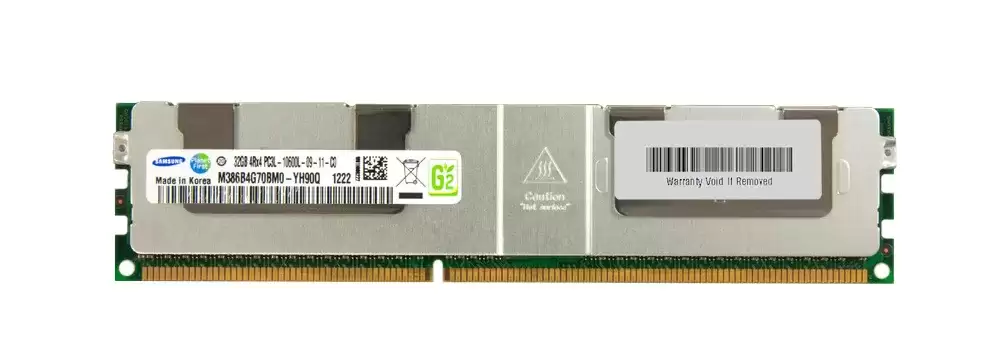 Samsung M386B4G70BM0-YH9 32GB 1333MHz DDR3 PC3-10600 ECC Registered CL9 240-Pin DIMM 1.35V Quad Rank X4 Memory Module