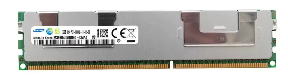 Samsung M386B4G70DM0-CMA4 32GB 1866MHz DDR3 PC3-14900 ECC Registered CL13 240-Pin DIMM 1.5V Quad Rank X4 Memory Module