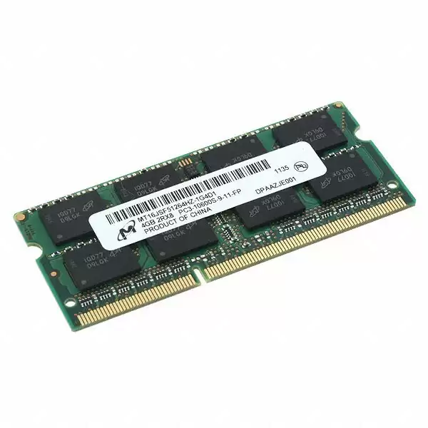 Micron MT16JSF51264HZ-1G4D1 4GB 1333MHz DDR3 PC3-10600 ECC Registered CL9 240-Pin SoDIMM 1.5V Dual Rank X8 Memory Module