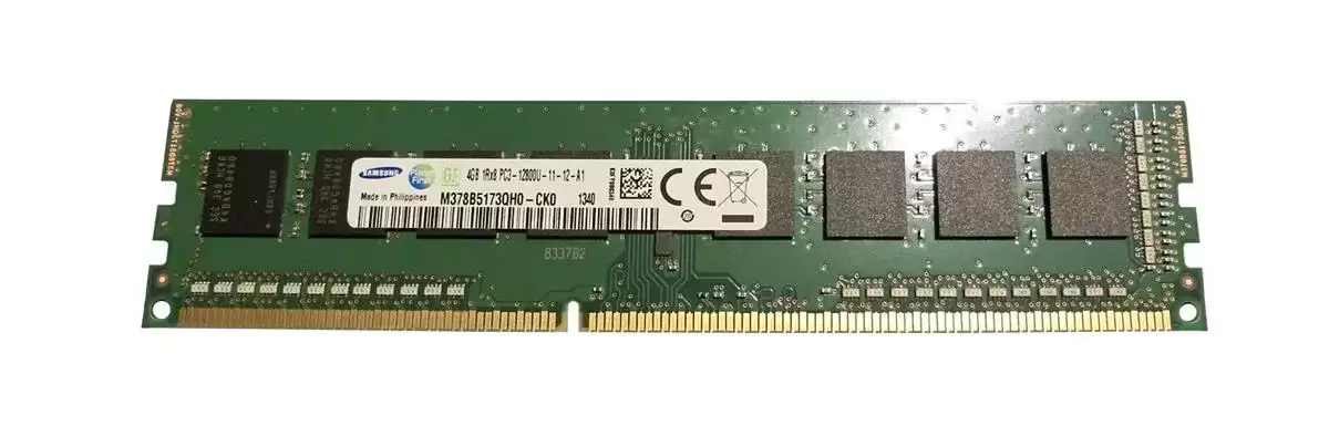 Samsung M378B5173QH0-CK0 4GB 1600MHz DDR3 PC3-12800 ECC Registered CL11 240-Pin DIMM 1.5V Single Rank X8 Memory Module