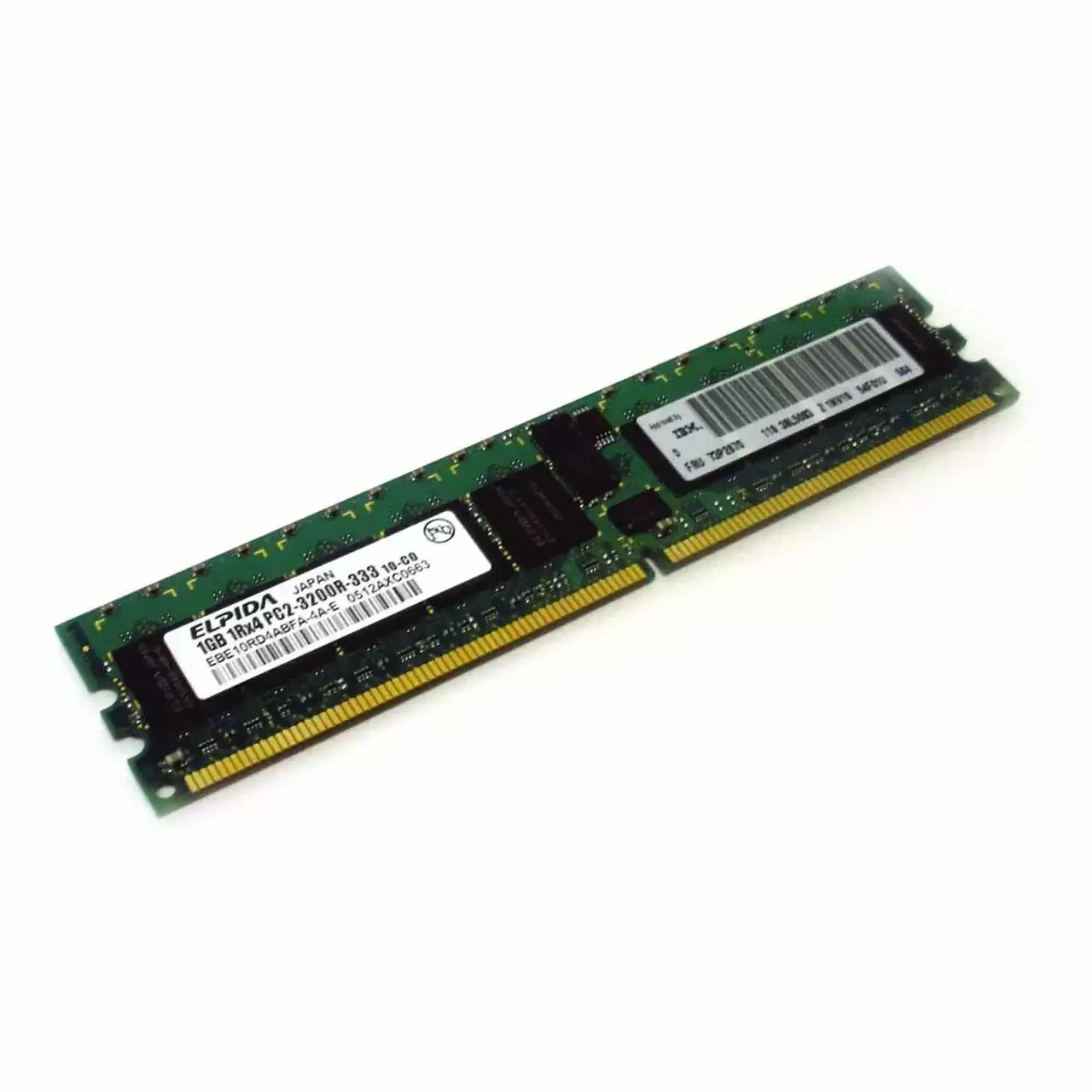 IBM 73P2870 1GB 400MHz DDR2 PC-3200 ECC Registered CL3 240-Pin DIMM 1.8V Dual Rank X8 Memory Module